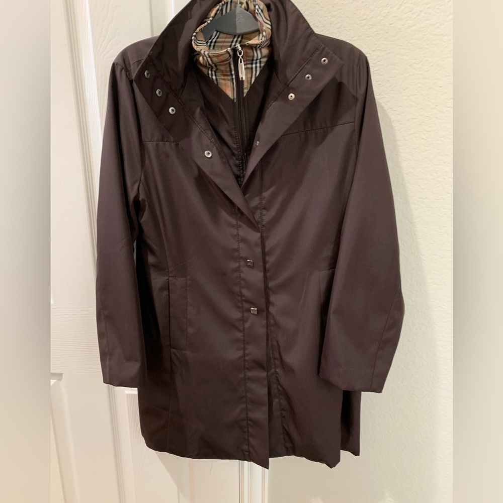 Burberry Jacket - Chocolate Brown/Full Nova Check Lining Pristine